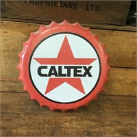 Caltex Advertising Bottle Top approx 40cm diam