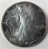 1990 American Eagle 1 OZ .999 Fine Silver