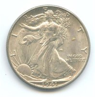 1941-D Walking Liberty Silver Half Dollar - XF
