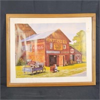 Framed Country Store Print by Davidoff 21¼" x 17"