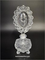 Imperial Vintage Pressed Glass Perfume Bottle