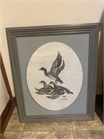 Missouri Ducks Unlimited B/W Print