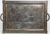 Aesthetic Movement Meriden Large Silver-Plate Tray