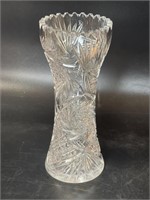 10" American Brilliant Cut Crystal Vase