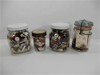 Misc Jars of Buttons