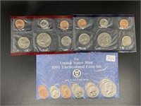 1991 U.S. Mint Uncirculated Coin Set