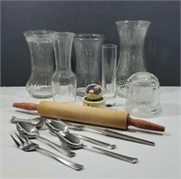 Glass Vases and kitchen items