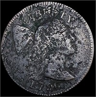 1796 T4 Lib Cap Flowing Hair Large Cent NICELY