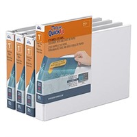 QuickFit Landscape 3 Ring Binder, Heavy-Duty