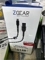 ZGEAR SYNC & CHARGE CABLE RETAIL $20
