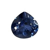Genuine 7.85ct Heart Cut Blue Sapphire Gemstone