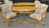 Oak Top Dining Table & 4 Chairs