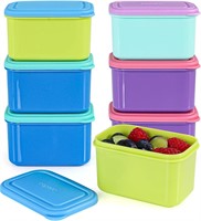 Caperci Small Snack Containers with Lids 6 Pack -