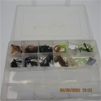 TACKLE BOX FULL OF SPINNERS & TACKLE NICE.