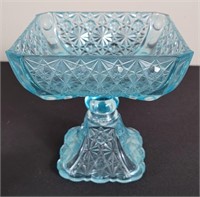 Daisy & Button Square Pedestal Bowl