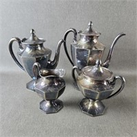 Early 1900's Silver Plate Service w/ Coffee & Tea