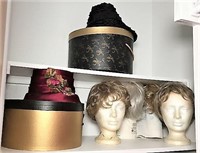 Vintage Hats, Wigs, and Wig Forms
