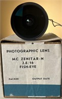 Russian MC Zenitar N 2.8/16 Fish Eye Lens