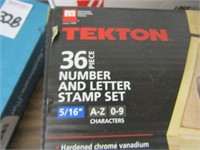 TEKTON  - 36 PIECE & LETTERS STAMP SET