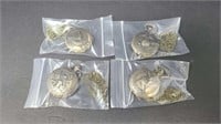 GROUP OF 4 MILITARY POCKET WATCHES