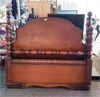 1930's Waterfall Post Bed Full Size 68"h