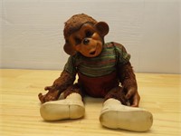 Vintage monkey stuffed animal.