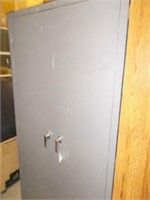 Cole Double Door Steel Office Cabinet w/Key,