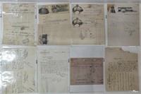 1800s Documents incl. Stratford & Woodstock