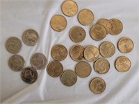23 Anthony, Sacajewea and Presidential Coins