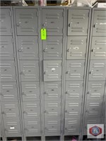 Metal Locker with 18 nests 10 x 12" gray color