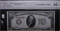 1934 XF 45 10 DOLLAR FEDERAL RESSEVE NOTE