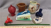 7 Assorted Glass and Ceramic Pieces