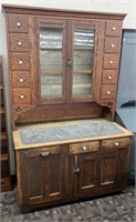 Antique Oak Kitchen Cabinet (Neat One W/ Many