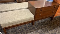 Pair Of Walnut Mid Century “Dunbar” Bedroom