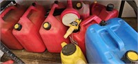 (7) Plastic Fuel Cans