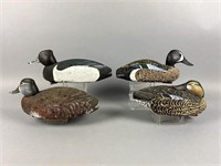 4 Duck Decoys by R.H. Hier, Crookston, MN, 1 pair