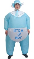 New, IRETG Inflatable Baby Costume for Adults