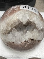 BRAZILIAN ROUND GEODE 3.5" DIAMETER RETAIL $70