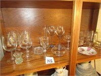 19 PIECES STEMWARE , MORE