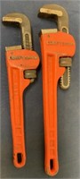 (2) Craftsman Pipe Wrenches