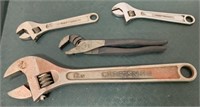 4 Craftsman Adjustable Wrenches