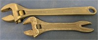 2 adjustable Wrenches 8" Bahco (volvo)