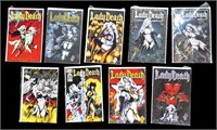 (9) Avatar Assortment of Lady Death Comic Books