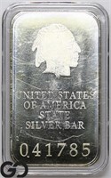 1oz Silver Bar, 0.999 Fine Silver Bullion