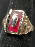 10 KT Yellow Gold 1922 High School Class Ring