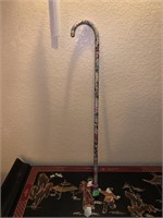 CLOISONNE STYLE WIRE CANE