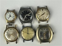 Wristwatches without bands Bulova Timex Elgin