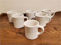 Victor white diner mugs (6)