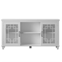 $287  54.5 in. White TV Stand for TVs up to 60 in.