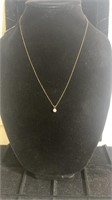 14 kt chain with pendant, .8 dwt